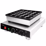 Plancha para gofres - Individual - Manual - 850 vatios - Forma: Poffertjes - para 25 piezas