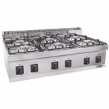 Cuisinière à gaz - 36 kW - 6 brûleurs