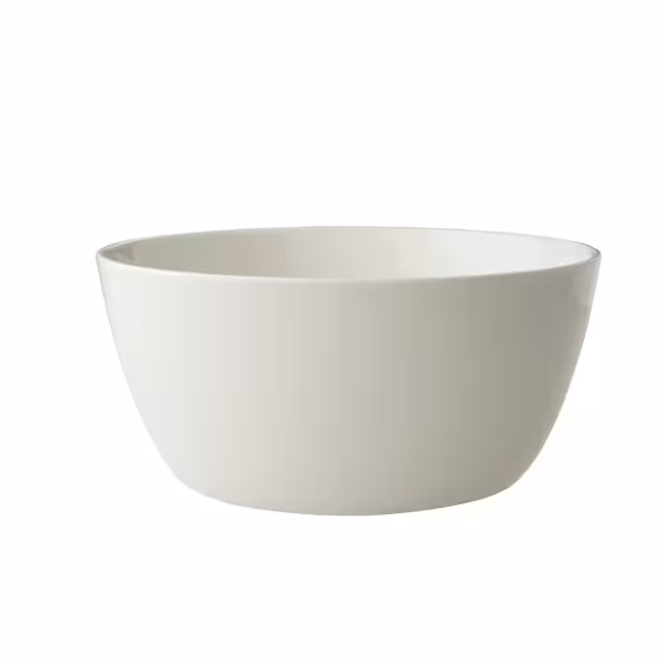 (6 unid) Saladeira - LUX - porcelana - 2L - redonda - Ø 210mm - Profundidade: 100mm - Marfim