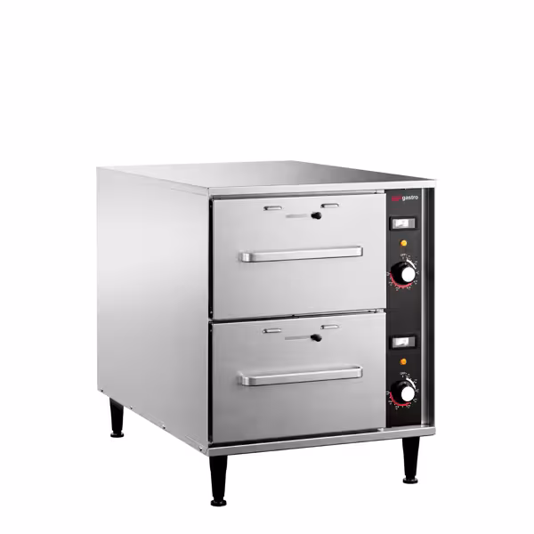 Szuflady grzewcze - 8kW - 2 szuflady - 503x765x613mm