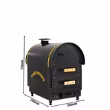 Elektromos Kumpir sütő - digitális - 3 kW - 380 V - 500x700x750 mm - Rozsdamentes acél - 2 fiókkal