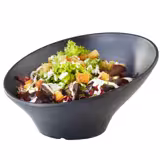 (6 db) Tál - ZEN - melamin - 0,8 l - szögletes - 225x225 mm - halmozható - fekete