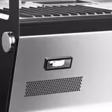 Vitrină caldă de banc profesională - 1219 mm - 1,8 kW - cu 3 rafturi