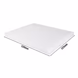 Tagliere professionale in polietilene (HDPE) - 325x530mm - Spessore: 20mm - Conforme HACCP - Bianco