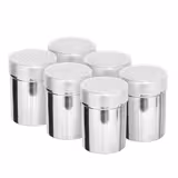 (6 pcs) Spice Shakers - Small Holes - Ø50mm - Height: 97mm