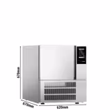 Abbattitore-surgelatore professionale da banco PREMIUM PLUS - Pannello touch - 55L - 3 teglie GN 1/1