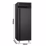 Kühlschrank Edelstahl PREMIUM - GN 2/1 - 700 Liter - mit 1 Tür - Anthrazit