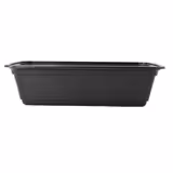 (300 pieces) Reusable bowl - polypropylene - 700ml - rectangular - black