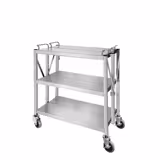 Clearing Trolley - Folding - 880x500mm - 3 Tier