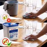 Islak Temizlik Mendili Dispenseri - 4x400adet - Entfettend, İz Bırakmaz, Tekli Çekim Kapaklı, Yeniden Doldurulabilir - dahil 4 dispenser (kapaklı plastik kova)