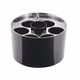 Frapieră - CONFERENCE - oțel inoxidabil, plastic SAN - Ø 230 mm - negru - pentru 6 sticle