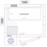 Étagère de base en aluminium - 1195 x 1800 mm - Capacité de charge : 600 kg