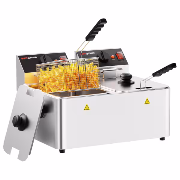 Friteuză electrică dublă - 4+4 litri - 2x 2,5 kW