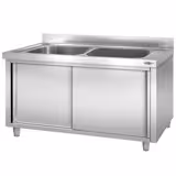 Evier à casseroles - 1600x700mm - avec 2 bacs
