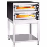 Elektrická pizza pec - 6+6× 35 cm (hloubka) -  Manuální - vč. podstavce