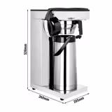 Filterkaffeemaschine - 2,2 Liter - mit Thermokinetik - inkl. Pumpthermoskanne