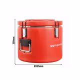Thermo transportcontainer - 15 liter - hoogte: 300mm - met spansloten - stapelbaar