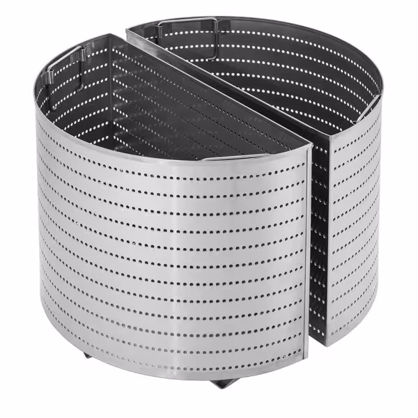 Korg för kokkittel 150 l - Ø 560x440 mm - halvrund - korrosionsbeständig - temperaturtålig - för restaurang och storkök