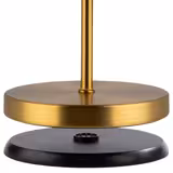 (4 unid) Candeeiro de mesa - MERLE MINI - regulável em 3 níveis - Ø110mm - Dourado - recarregável sem fios - IP54