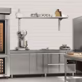 Mensola a parete in acciaio inox PREMIUM - 1600x300mm - con 2 ripiani