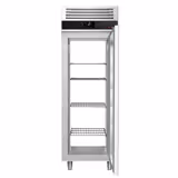 Armoire réfrigérée positive Inox AISI 304 PREMIUM - GN 2/1 - 700 L - avec 1 porte avant & 1 porte arrière & 3 glissières & 3 grilles GN 2/1