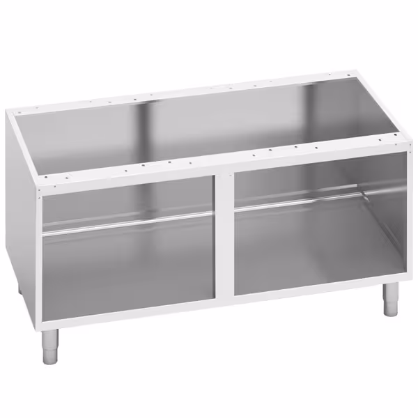 Açık dolap 700 Serisi - 1200x560x600mm - paslanmaz çelik AISI 304