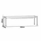 Pont chauffant PREMIUM infrarouge - 1800x370mm - 1,4kW - 1 étage chauffant - réglable en hauteur