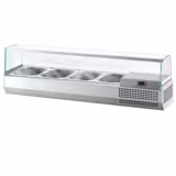 Countertop Prep Well / Refrigerated Topping Unit PREMIUM PLUS - 1328x413mm - 4x GN 1/3