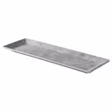 (6 pz) Vassoio da servizio ELEMENT - Melamina - 310x105mm - Altezza: 15mm - Grigio