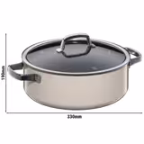 WMF | Fusiontec Mineral - Kızartma tenceresi - Ø 280mm - cam kapak dahil - Macadamia