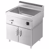 Bagnomaria elettrico professionale - 600mm - 1,2 kW - 1x GN 1/1 & 3x GN 1/9 - con rubinetto di scarico - con supporto