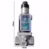 Válvula magnética para gas - 92x75x228mm - Norma EN161 - VML