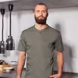 (6 pièces) KARLOWSKY | Chemise de travail manches courtes homme Performance - Sauge - Taille : XXL