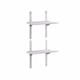Étagère murale ECO en inox - 800 × 300 mm - avec 2 étages