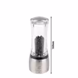 (6 pieces) PEUGEOT | DAMAN - Pepper Mill - u'Select - Stainless Steel/Acrylic - Height: 160mm