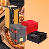 (5 Stück) Pizzabag / Isoliertasche - für je 8 Pizzakartons 37x37cm - Rot