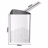 (4 db) Szűrőbetét tésztafőző edényhez - Rozsdamentes acél - 225x337 mm - kompatibilis: NSK40