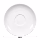 (6 pcs) SELTMANN WEIDEN | Porcelain Saucer Set – Meran Basic Series – White – Ø 159 mm