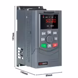 Variateur de fréquence (VFD) - 1,5kW - 400V - Triphasé - RS485 - Vectoriel/U/Hz - Affichage LED