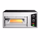 Elektrisk pizzaugn - med chamottesten - 580x480 mm - för Ø 35 cm pizza - upp till 450 °C - Manuell - påbyggnadsbar