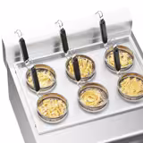 Commercial Pasta cooker - Electric - 3 kW - 4 baskets - 6 sieves - Table top - 600×580×350 mm