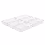 (6 Stück) Polycarbonat-Behälter GN 1/1 - Transparent - Höhe: 100mm