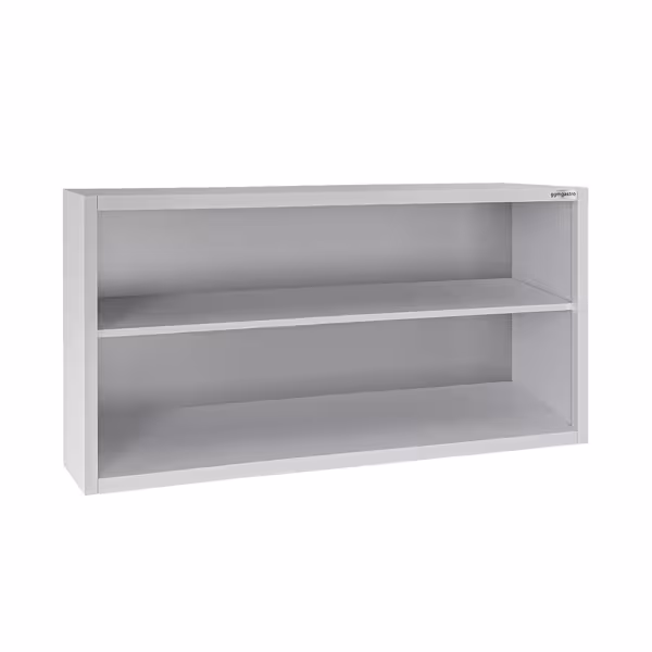 Nerezová nástěnná skříňka ECO - 1800x400 mm - bez posuvných dveří - výška 800 mm