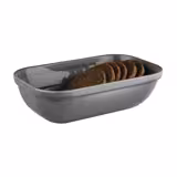 (6 szt.) Miska GN - EMMA - Melamina - 1,5l - GN 1/4 - 265x162x75mm - Głębokość:75mm - Szary