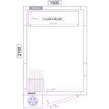 Aluminium Grundregal - 1195x1800mm - Tragkraft: 600 kg