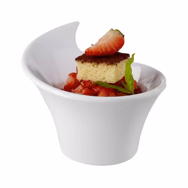 (12 Stück) Dipschälchen - FRIENDLY - PET - 70ml - 85x70mm - Weiß