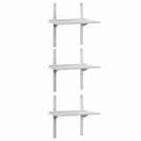 Mensola a parete in acciaio inox PREMIUM - 1000x400mm - con 3 ripiani