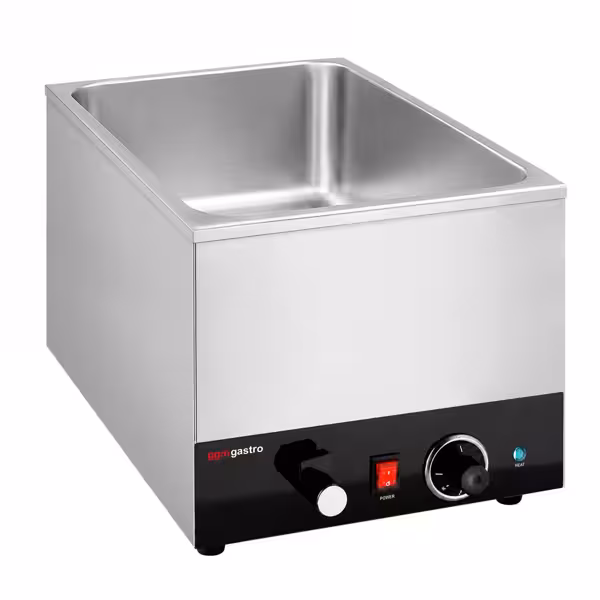 Ηλεκτρικό Μπαιν Μαρί - 1,2 kW - GN 1/1 ύψους 200 mm - με βαλβίδα αποστράγγισης