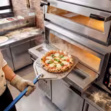 Elektrikli Pizza Fırını - Taş tabanlı - 35 cm x 4+4 Pizza Kapasiteli - 380V - Manuel - maks. 450°C