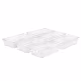 (6 Stück) Polycarbonat-Behälter GN 1/3 - Transparent - Höhe: 150mm